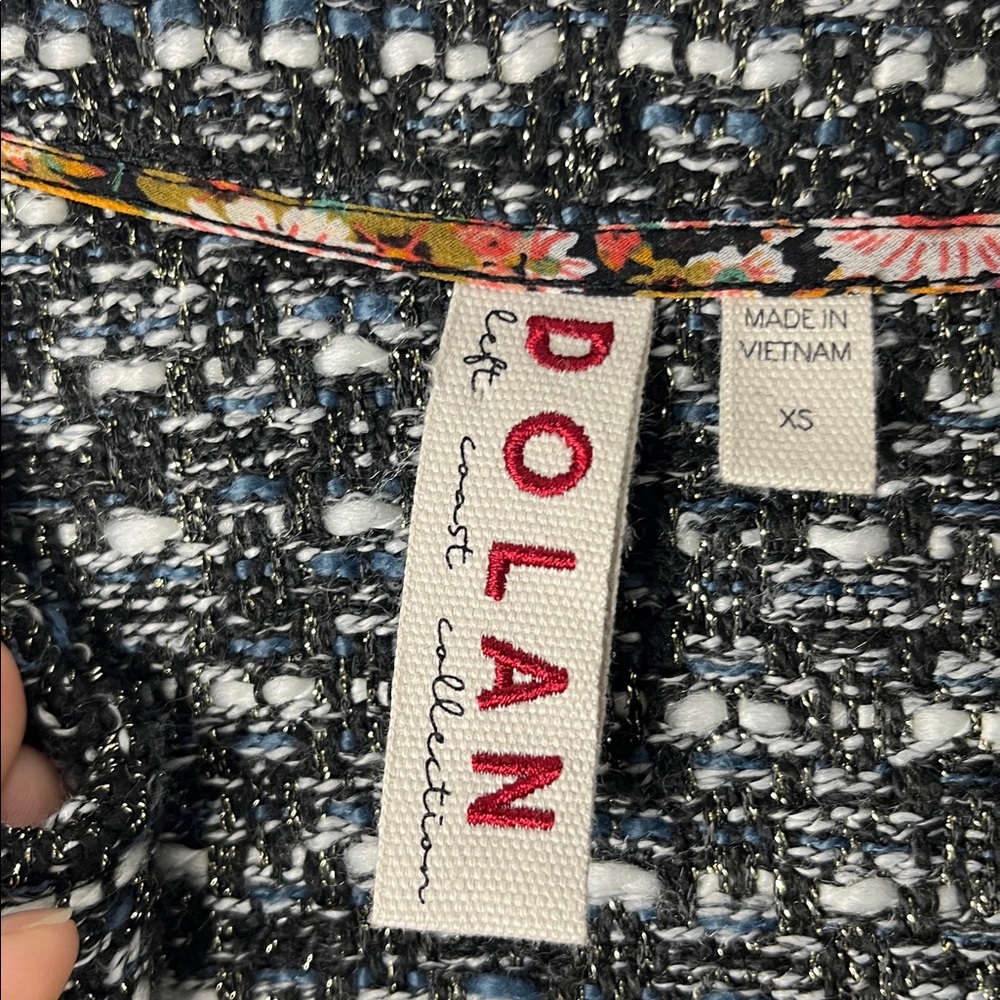 ANTHROPOLOGIE DOLAN CHENILLE OPEN FRONT CARDIGAN JACKET - Picture 4 of 12